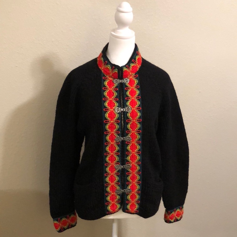 Brooks Brothers wool cardigan. Size small. Made in Denmark.